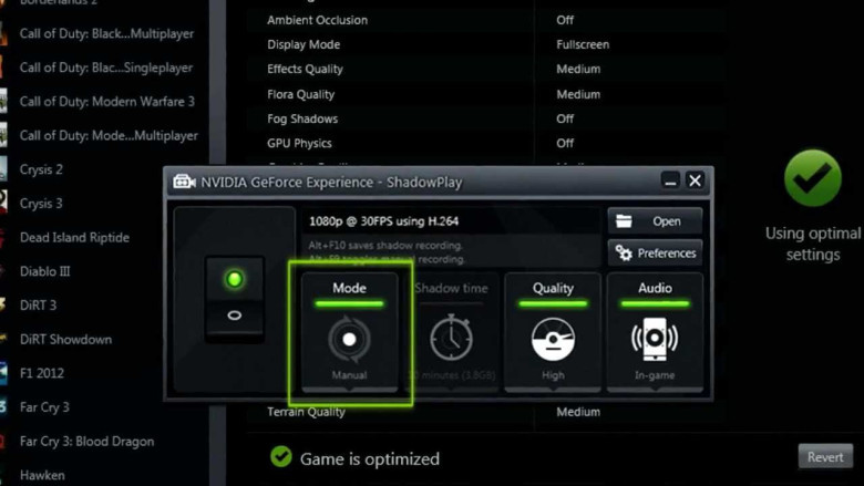 NVIDIA ShadowPlay