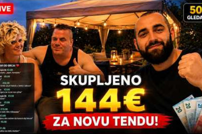 🪑 Skupili smo 144€ bratari za NOVU TENDU